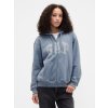 GAP Sweatshirt with logo - Women's čierna | biela | svetlomodrá M GAP 1200148218155