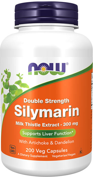 Now Foods NOW Double Strength Silymarin milk thistle extract 300 mg 200 rostlinných kapsúl