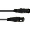 Eurolite DMX kabel XLR 3pin, 1m délka, černý