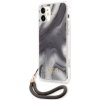 Guess Plastové Apple iPhone 12 mini Marble sivé