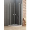 New Trendy New Soleo sprchovací kút 90x90 cm polkruhová chromová lesklé/priehľadné sklo K-0419