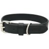 COBBYS PET Obojok z pravej kože čierny 40cm/25mm