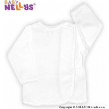 Baby Nellys - košilka se zapínáním na boku - bílým lemem
