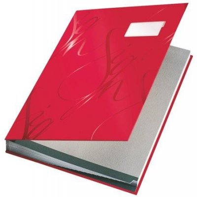 Leitz Design A4 Podpisová kniha 18 listový kartón červená
