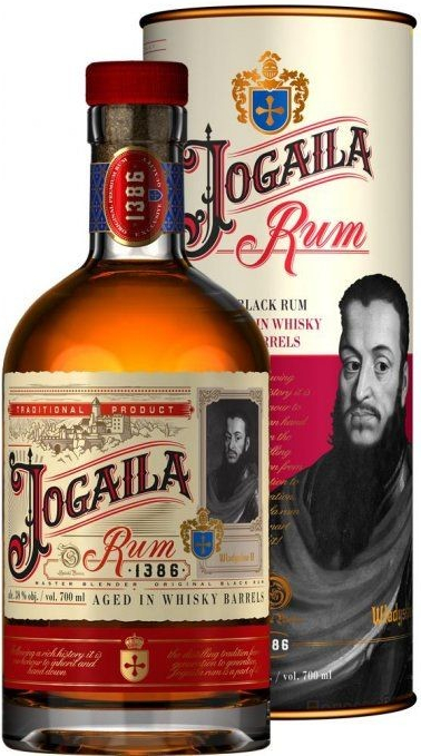 Jogaila Black Rum 38% 0,7 l (tuba)