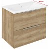 Sapho CIRASA umývadlová skrinka 58x54x39cm, dub Alabama CR592-2222