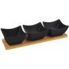 ORION Black Servírovací set misky s táckom ORION 129202