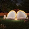 Párty stan s LED a 4 bočnými stenami 3,6x3,6x2,3 m, maskáčový
