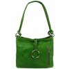 NovaKabelka.sk Veroncia Verde Argento kožená talianska kabelka zelená