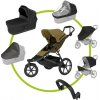 Thule Set 7v1 Urban Glide 3 Nutria green 2024 + pláštenka+ochranná sieť+madlo+korbička Black+pláštenka+ochranná sieť na korbičku