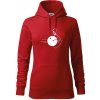 Koule vs kolka - Mikina dámská Cape s kapucí - XL ( Červená )