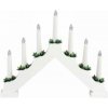 Kinekus Svietnik vianočný 7 LED sviečok 39,5x5x31cm, s časovačom, drevo