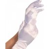 LEGAVENUE SATIN GLOVES WHITE
