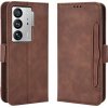 VSETKONAMOBIL 69621 SLOT Peňaženkový obal pre ZTE Axon 40 Ultra hnedý