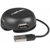 Natec BUMBLEBEE rozbočovač 3x USB 2.0 HUB čierny NHU-1330