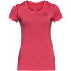 Dámske tričko s krátkym rukávom Odlo, MERINO 130 BI TOP CREW NECK S/S ružová L