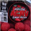 BLACK CARP - Boilies Activ 20 mm 1 kg Sladká jahoda