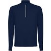 Pánska mikina s dlhým rukávom a polovičným zipsom Istanbul 200 g/m² - Námornícka modrá, 3XL