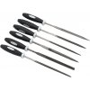 Sada ihlových pilníkov 3 x 140 mm s rukoväťou, 6-dielna sada, XL-TOOLS