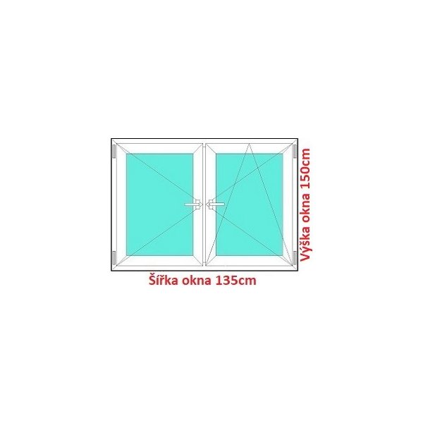 Soft Dvojkrídlové plastové okno 135x150 cm, O+OS od 350,33 € - Heureka.sk