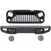KITT Metal Front Bumper with Central Front Grille suitable for JEEP Wrangler / Rubicon JK (2007-2017) 10th Anniversary Hard Rock Style