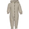 Merino overal na gombíky Mikk-Line - krémový Melange Offwhite Veľkosť: 56