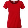 James & Nicholson (Daiber) Klasické dámske tričko z biobavlny 8007 - Červená | XS