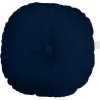 COTTON & SWEETS Dekoračný okrúhlý vankúš Basic - Dark Blue