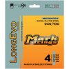 Markbass LongEvo NS 4 040-100 - Struny na basgitaru. Ľahká tvrdosť: 040 060 080 100, 4 struny - niklom potiahnutá oceľ, dlhá menzúra | MB4LENS40100LS