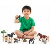 ZESTAW FIGURKI I AKCESORIA KONI ZE STAJNĄ 25 PRVKOV STAJŇA FARMA OHRADA