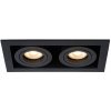 LUCIDE 09926/02/30 CHIMNEY Zápustné bodové svietidlo GU10 2x50W čierna