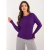 Sweater-AT-SW-2338-2.61-dark purple fialová One size Wool Fashion Italia 2016103560424