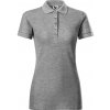 MALFINI COTTON HEAVY 216 / Dámska polokošeľa - tmavo šedý melír XS