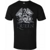 Metal Rock Off tričko Queen Crest Logo čierne