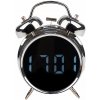 Izoxis 26337 Digitálne LED hodiny v štýle retro budíka, strieborné