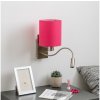 Brilagi | Brilagi - LED Nástenná lampa NUBILA 1xE27/25W/230V + LED/3W chróm/ružová | BG1556J