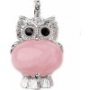 Nefertitis Ruženín trblietavý fashion prívesok v podobe sovy NF6544 - cca 4,5 cm