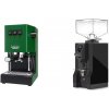 Gaggia New Classic E24, green + Eureka Mignon Specialita, BL black