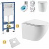 Závesný set GEBERIT Duofix Basic+ závesné WC Lily+ Rimless Tornado 48 x 36 cm + WC sedadlo, biela, GEBERIT-LILY-TO2-WH