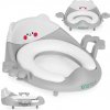 Detské WC sedátko s madlami a mäkkým polstrovaním, sivé, ECOTOYS