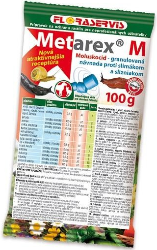 Floraservis METAREX granulovaná návnada proti slimákom 100 g