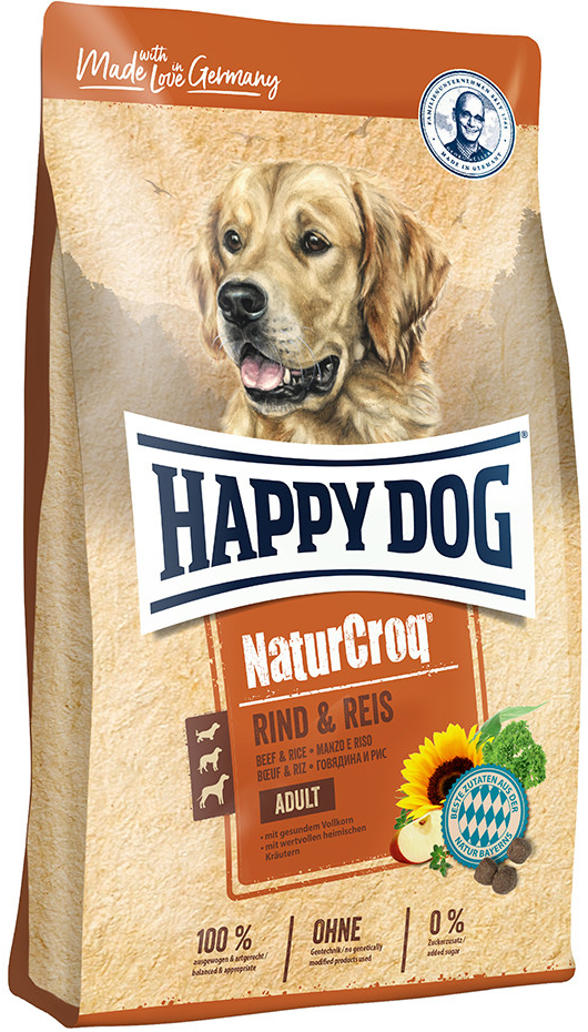 Happy Dog NaturCroq Rind a Reis 2 x 15 kg