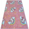 Najkoberce UNICORN JEDNOROŽEC ružový 100x100 cm
