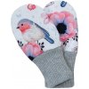 Esito Rukavice softshell bezpalcové Vtáčiky Ružová