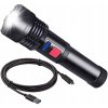 Baterka P90 LED Akumulátorová USB Zoom 6 funkcií