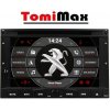 TomiMax Peugeot, Citroen Android 14 autorádio s WIFI, GPS, USB, BT HW výbava: 4 Core 2GB+16GB PX HIGH