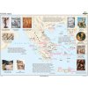 Grécke mýty - mapa (160x120 cm), nástenná, fóliovaná, lištovaná