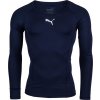 Pánske funkčné tričko Puma, LIGA BASELAYER TEE LS tmavo modrá M
