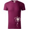 Kopretina - dole na výšku - Tričko z organickej bavlny - 2XL ( Fuchsiová )