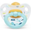 NUK Cumlík Happy kids, latex, V3 (18+ m.) + box Modré lietadlo